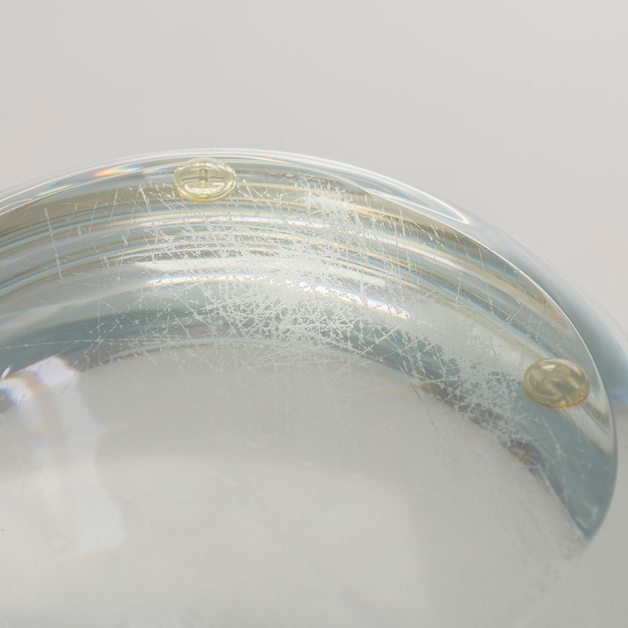 Timo Sarpaneva, an art glass, signed Timo Sarpaneva Iittala.