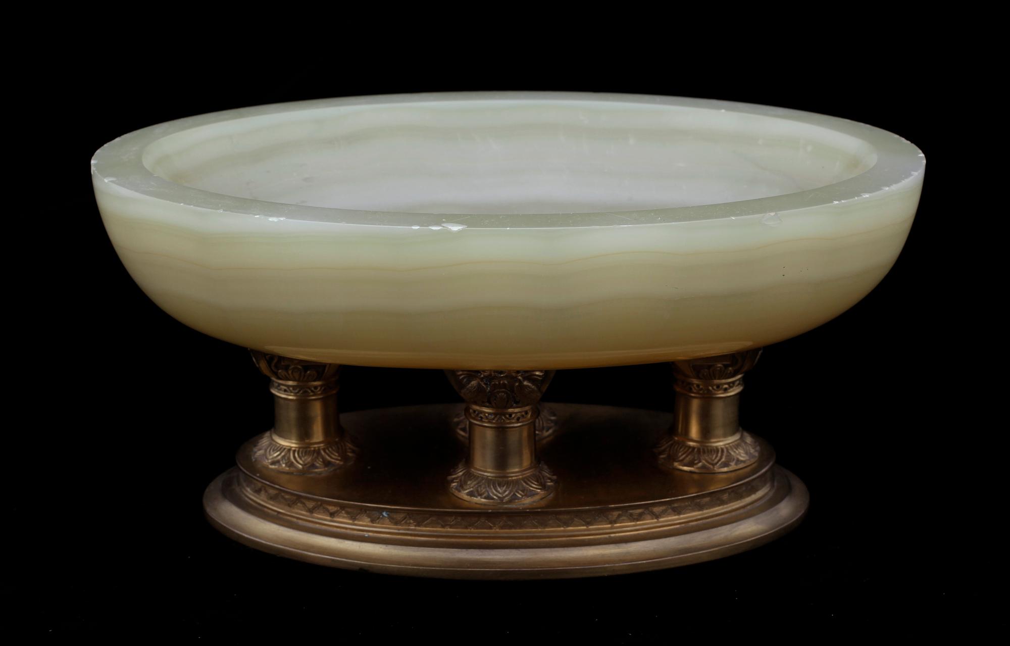 SKÅL, onyx, empir, 1800-tal.