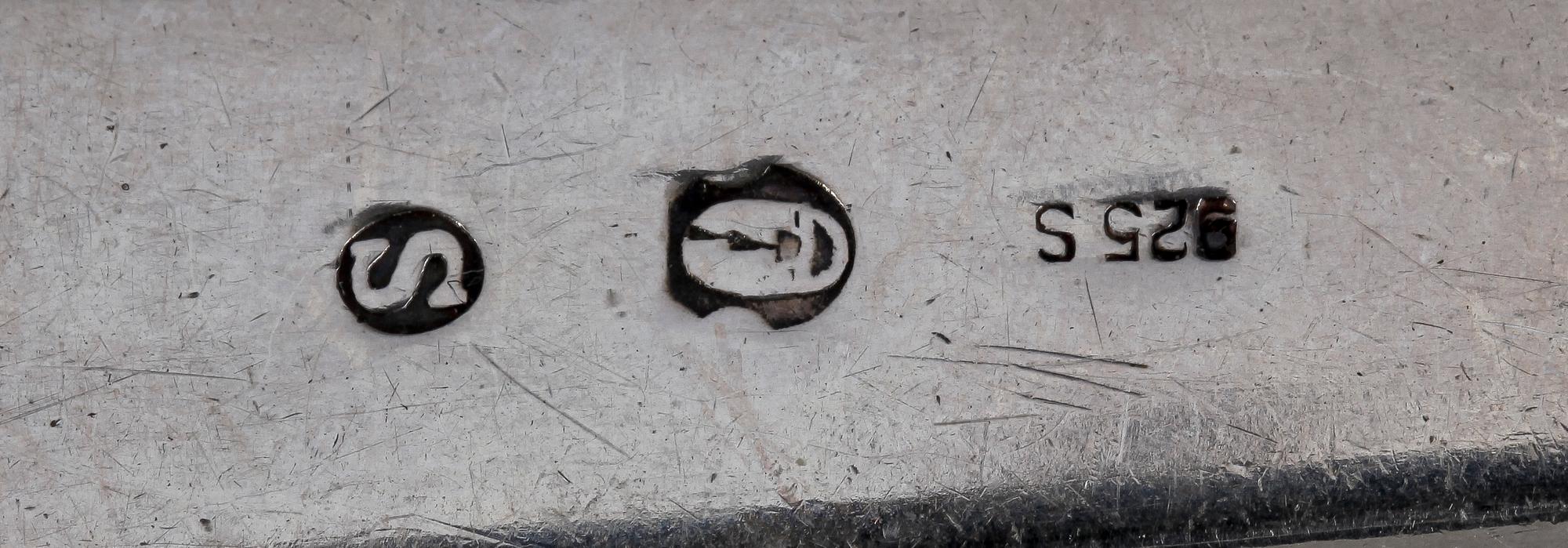 PARTI BESTICK, 34 delar, silver, mest Sverige och 1900-tal. Totalvikt ca 1000 gram.