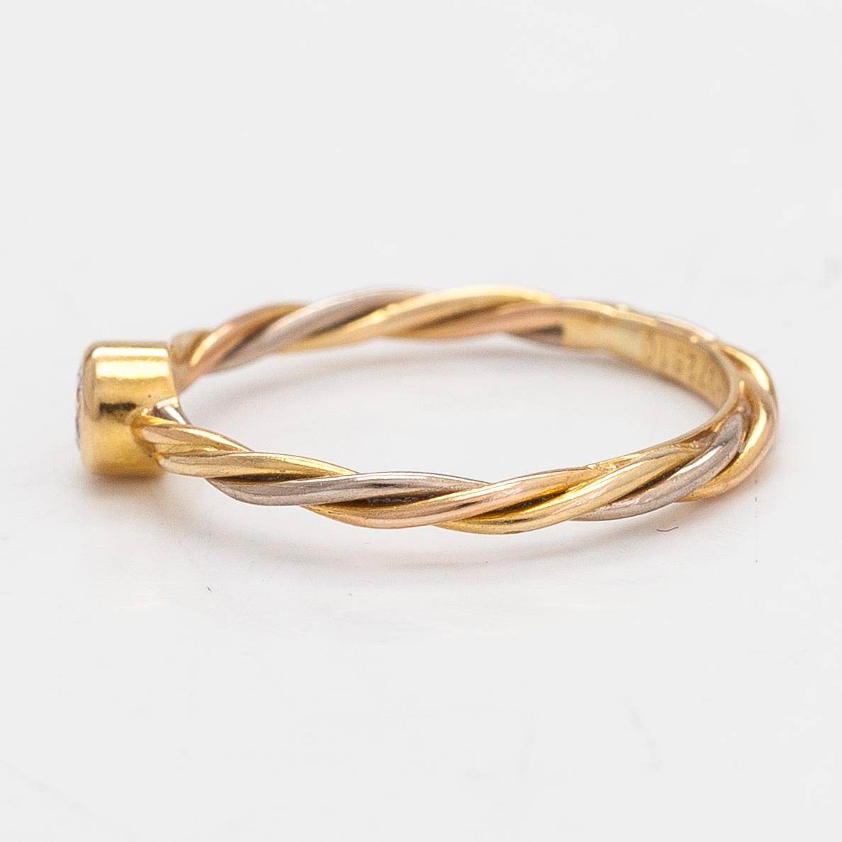 Cartier, ring, 18K guld och diamant ca 0.06 ct.