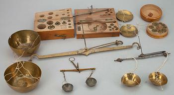 VÅGAR, 3 st samt SPELMÄRKEN, sekelskiftet 1800/1900-tal.