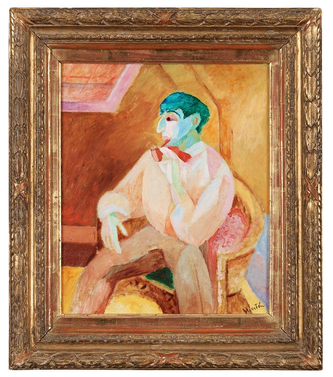 Sigrid Hjertén, Isaac with a pipe.