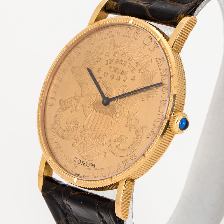CORUM, Coin Watch "Twenty Dollars", wristwatch, 35 mm.