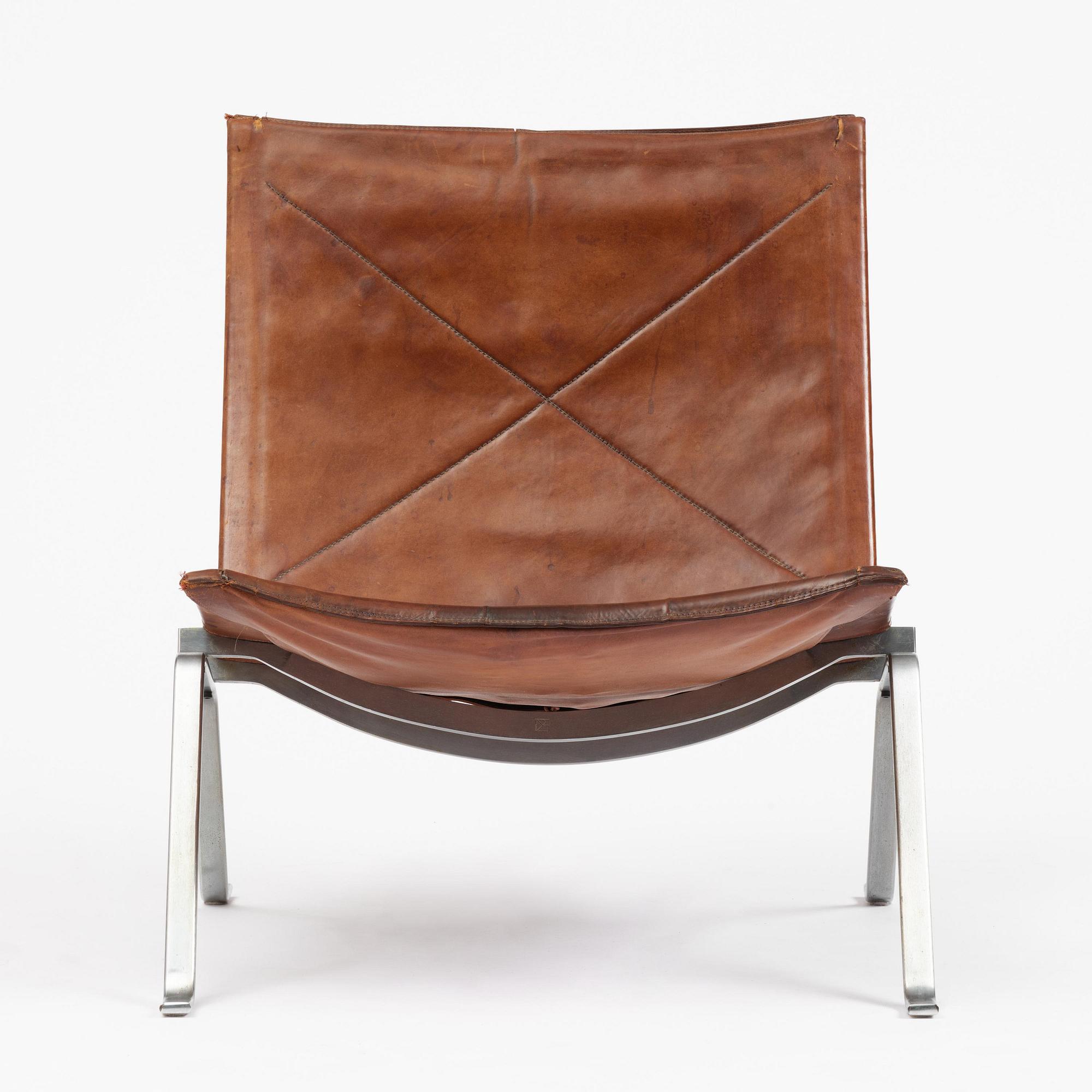 Poul Kjaerholm, a "PK22" easy chair, E. Kold Christensen, Denmark.