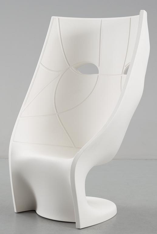 A Fabio Nevembre plastic armchair 'Nemo' by Driade, Italy.