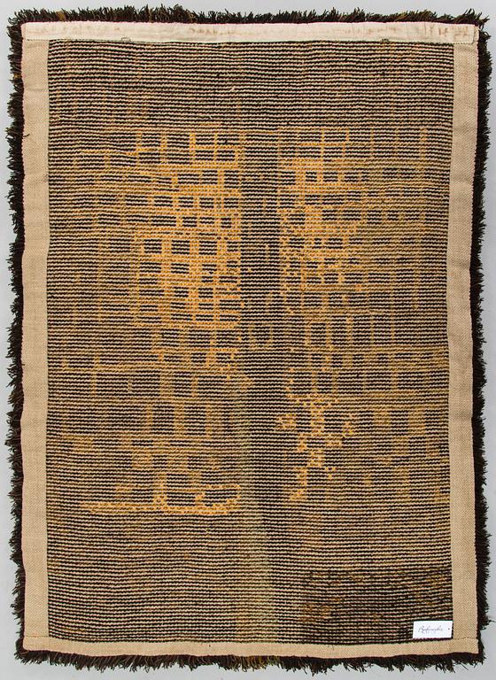 Leena-Kaisa Halme, rya, modell för Neovius. Ca 160 x 115 cm.