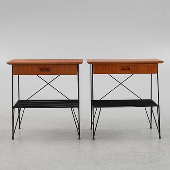 Pair of bedside tables, 1960s.