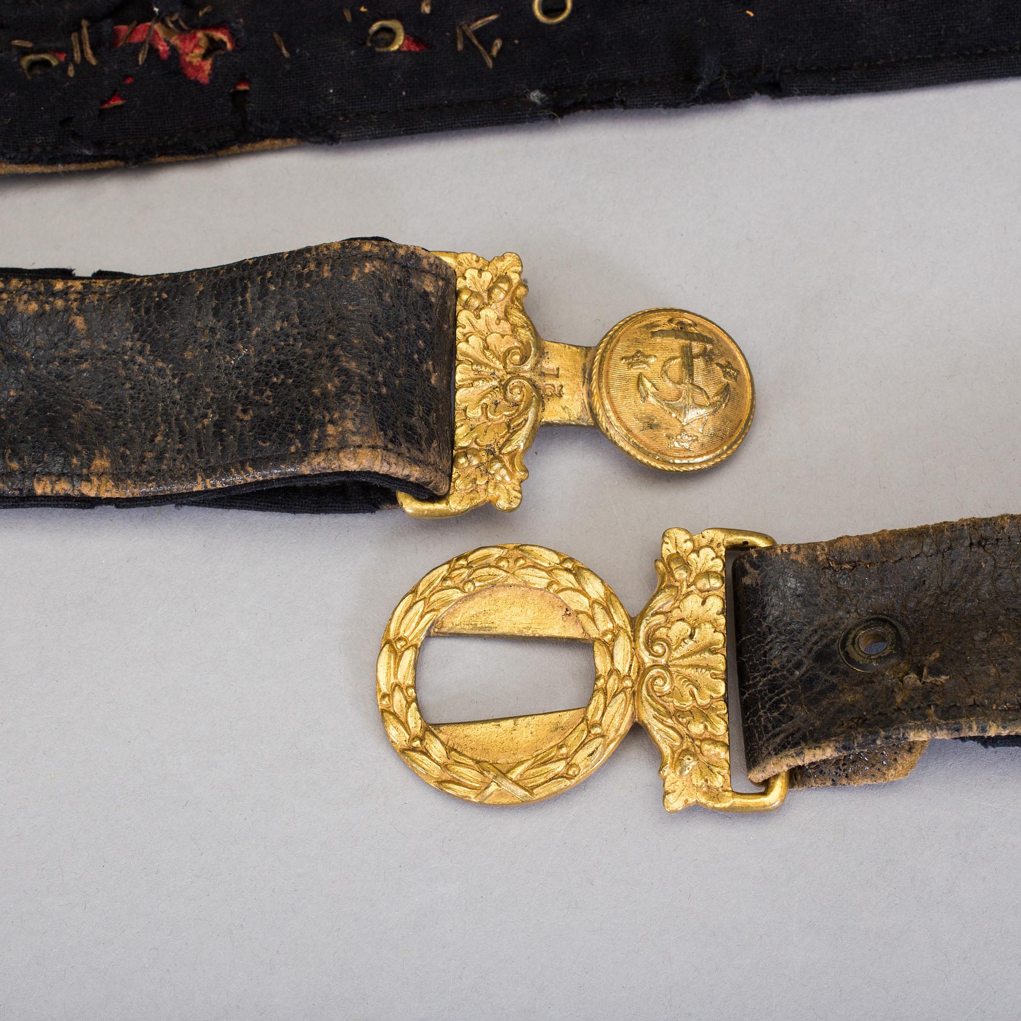 PARTI MILITARIA, 6 delar, Sverige, 1800-tal.