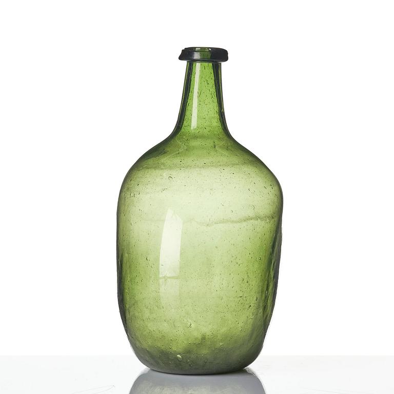 A Swedish glass bottle, 18th / early 19th century.