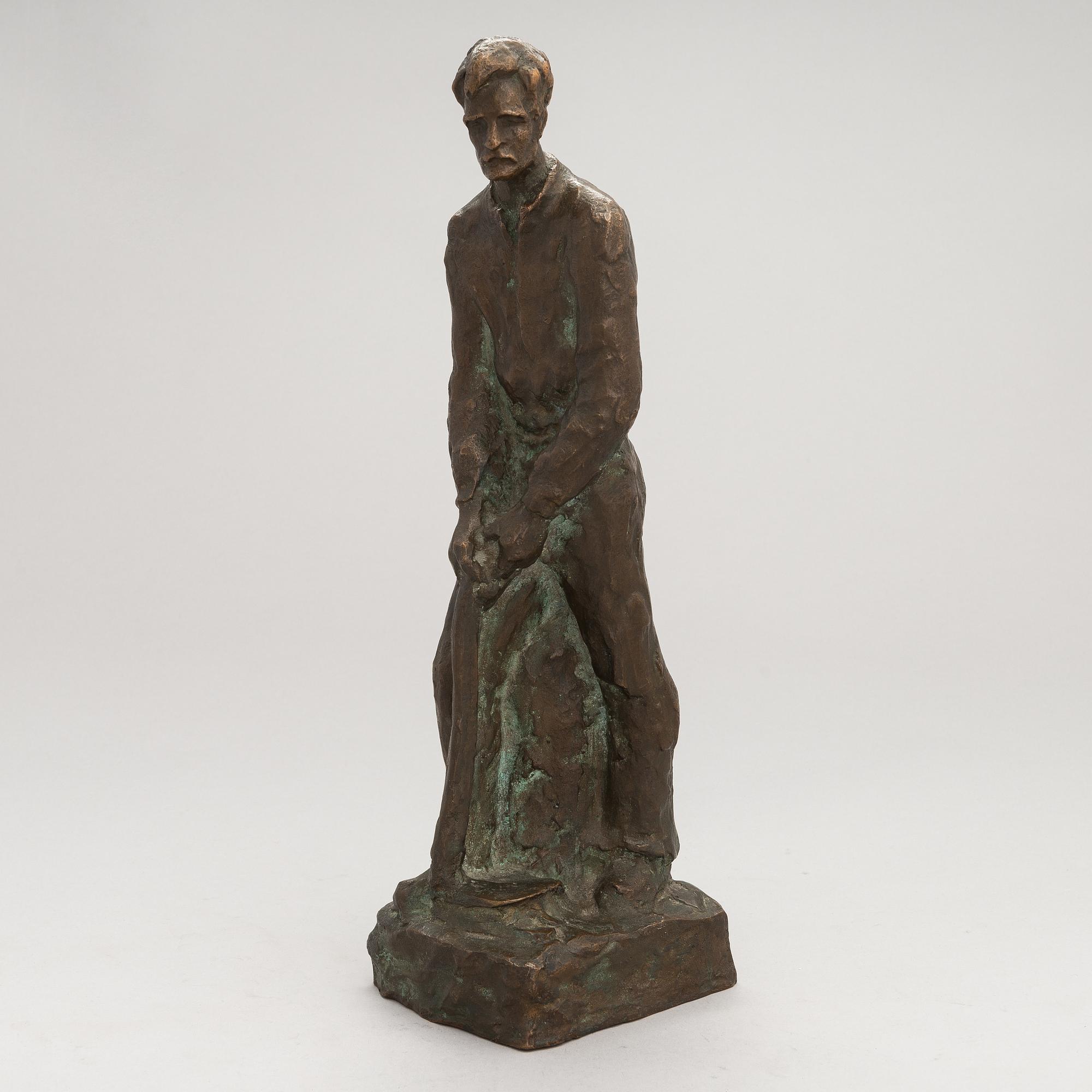 Kalervo Kallio, a bronze sculpture, signed and dated 1948.