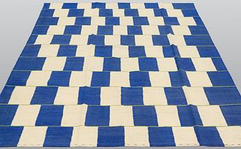 A carpet, flat weave, ca 225 x 182 cm.