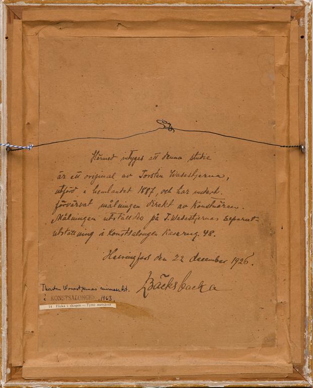 Torsten Wasastjerna, FLICKA I SKOGEN.