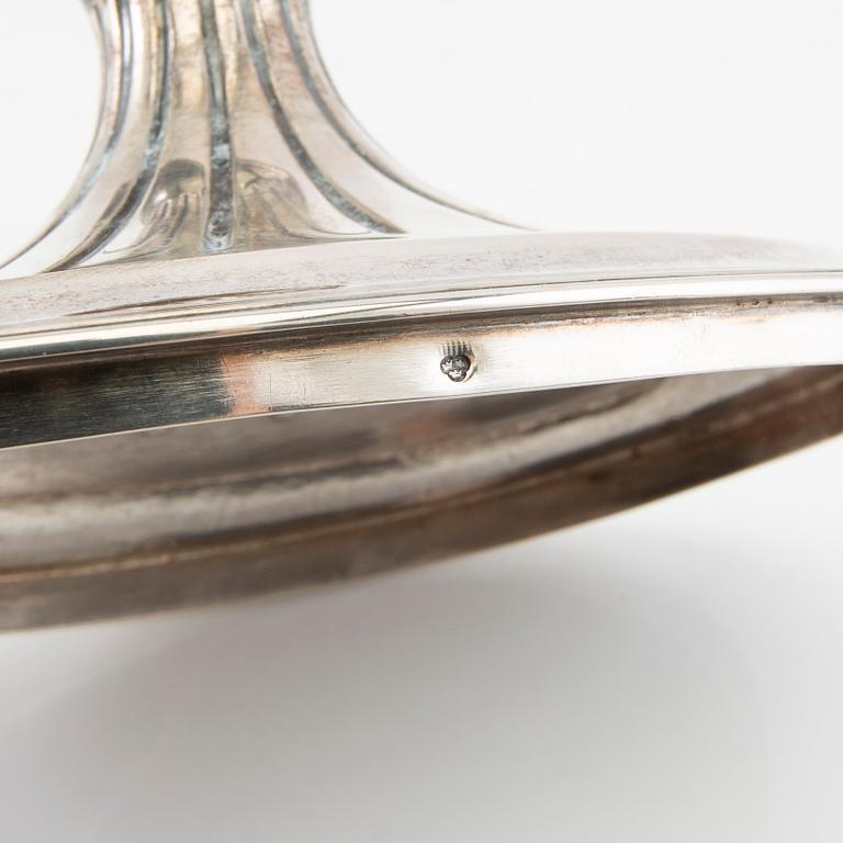 Samuel Pettersson sugar bowls, a pair of Gustavian style silver, Linköping 1938.