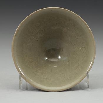 A celadon glazed bowl, Northern Song dynasty (960-1126).