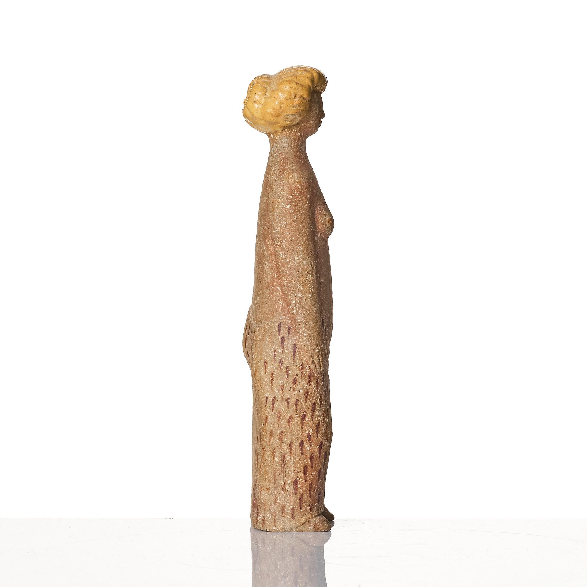 Stig Lindberg, ’Lilla Eva', a stoneware figurine, Gustavsberg studio, Sweden 1940-50s.