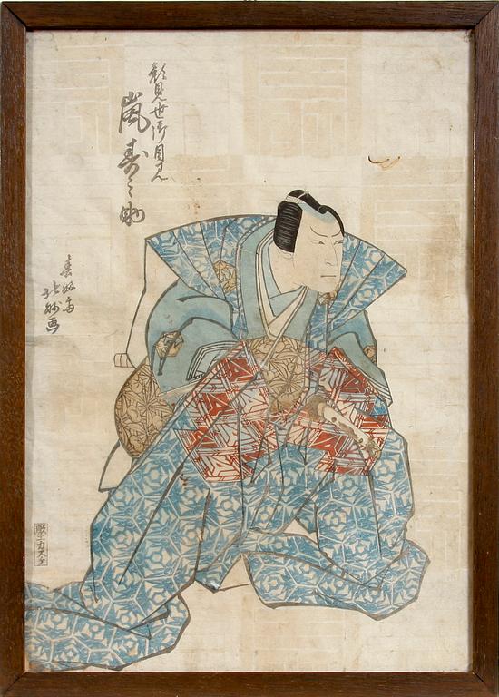 HOKUSHU, träsnitt, Japan, 1800-tal.