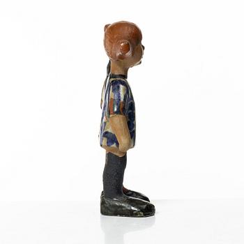 Lisa Larson, figurin, stengods, "Pippi Långstrump", Gustavsberg, 1969-71.