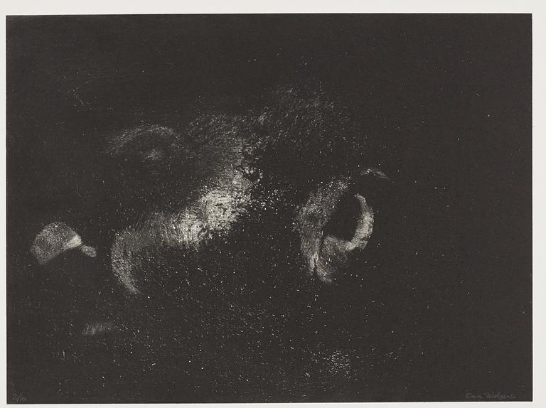 Dan Wolgers, blyrör, signerad Dan Wolgers och numrerad 2/10. 5 photopolymer tryck, 2014, upplaga 10. I originalkartong.