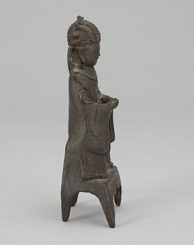 A bronze figure, Qing dynasty (1644-1914).