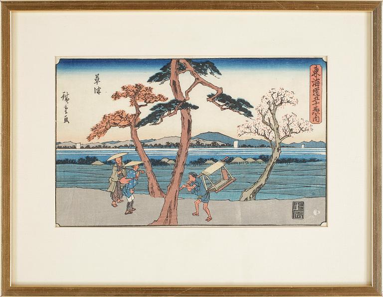 ANDO UTAGAWA HIROSHIGE II, Stationsscen.