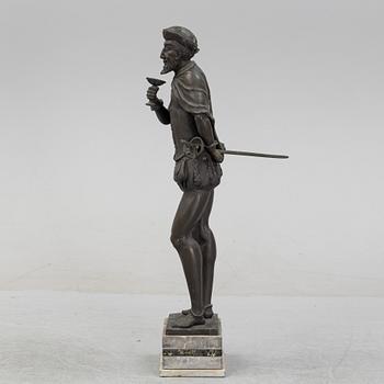 Alfred Hofmann, a bronze sculpture, signed.