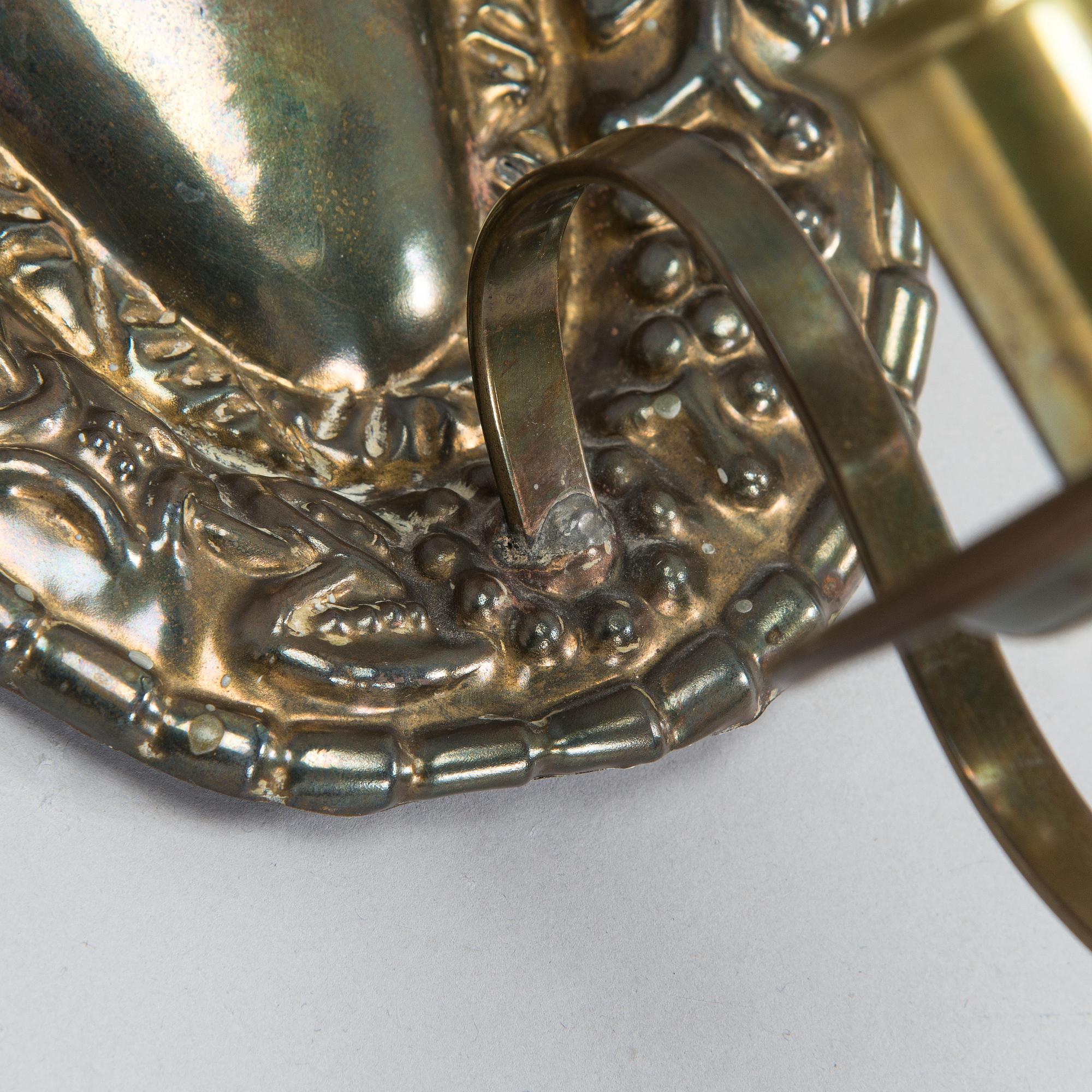 Paavo Tynell, a pair of 1930's wall sconces 'MD 10' for Taito Finland.