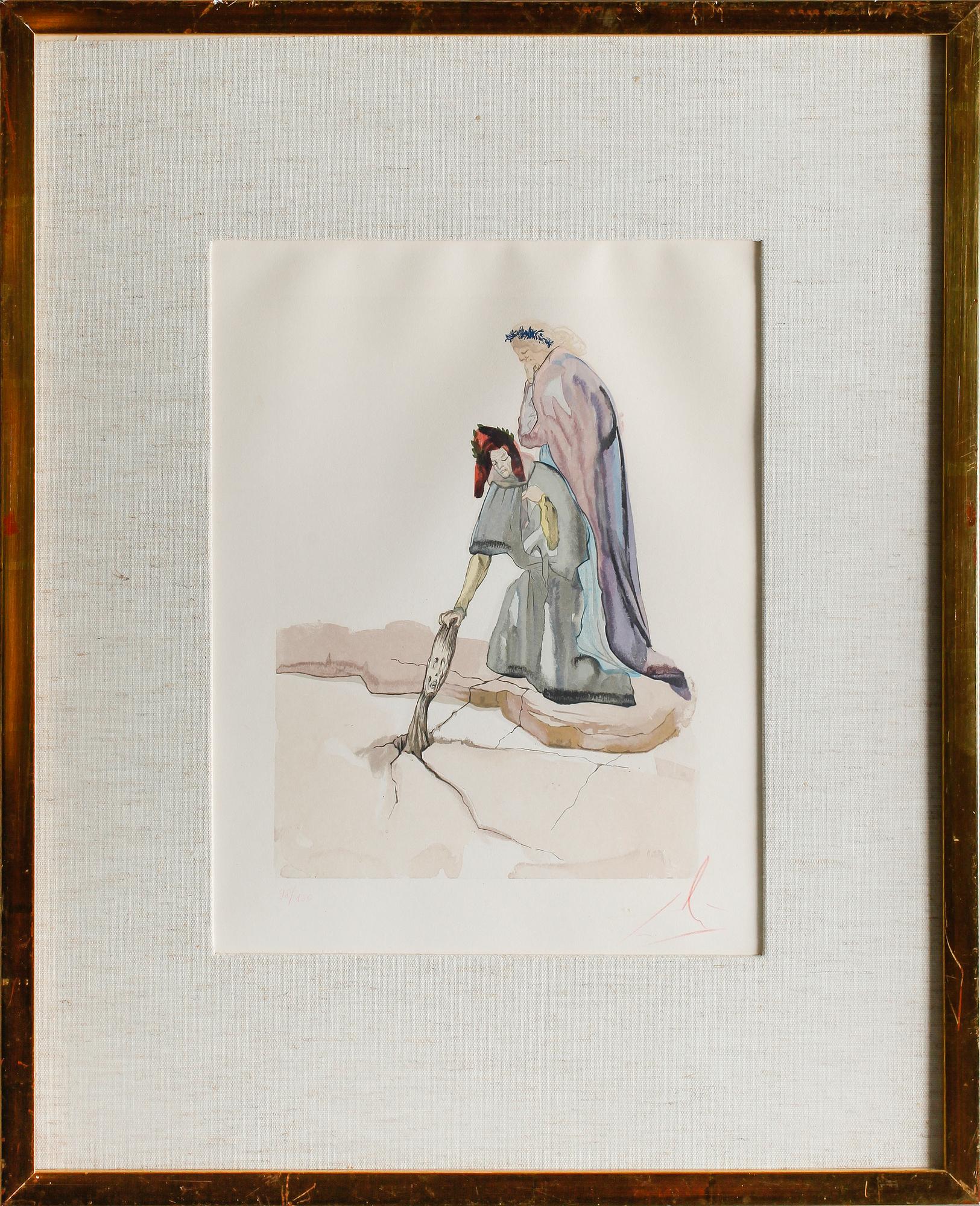 SALVADOR DALÍ, färgträsnitt, signerad i rött samt numrerad 98/150.