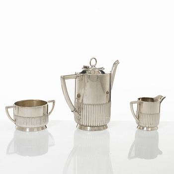 Kaffeservis, 3 delar, C.G Hallberg Stockholm 1919.