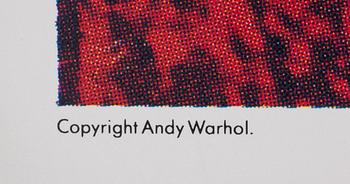 ANDY WARHOL, efter, affisch, Galerie Börjeson. 1983.