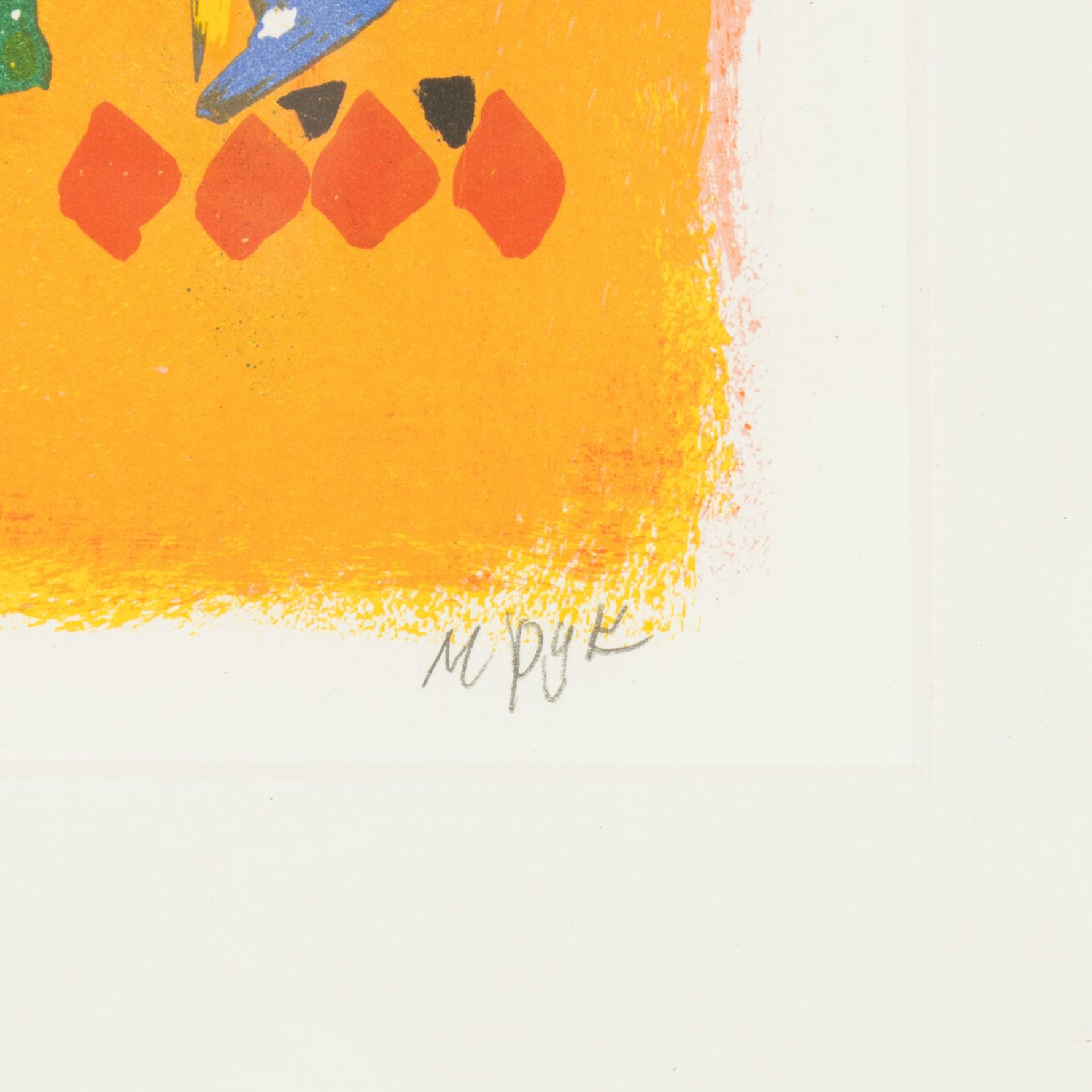 Madeleine Pyk, färglitografi, signerad 17/275.