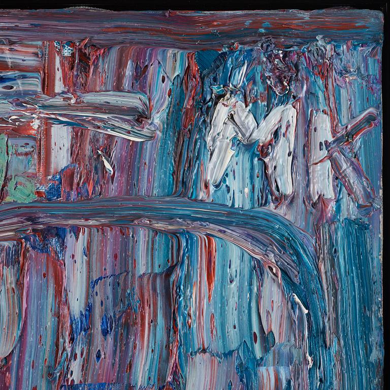 Mauritz Karström, oil on canvas, signed MK and verso signed and dated 1999.