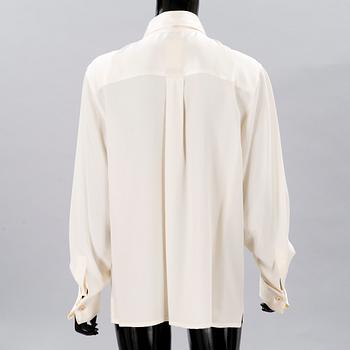 CHANEL, Three Vintage Silk Blouses.