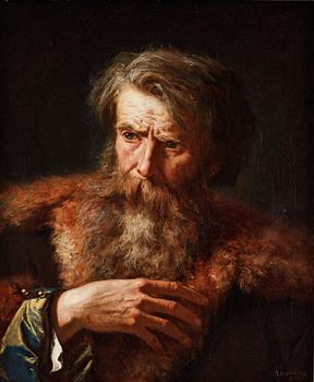 568. August Jernberg, A bearded man in a fur trimmed coat; perhaps a depiction of Hermann Arminius (18/17 BC – AD 21), chieftain of the German.