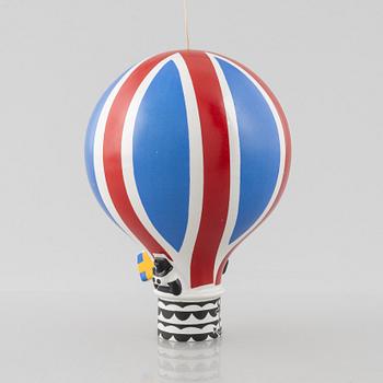 Lisa Larson, a stoneware 'Luftballong' figurine, from the series "Traffic", Gustavsberg 1971-1973.