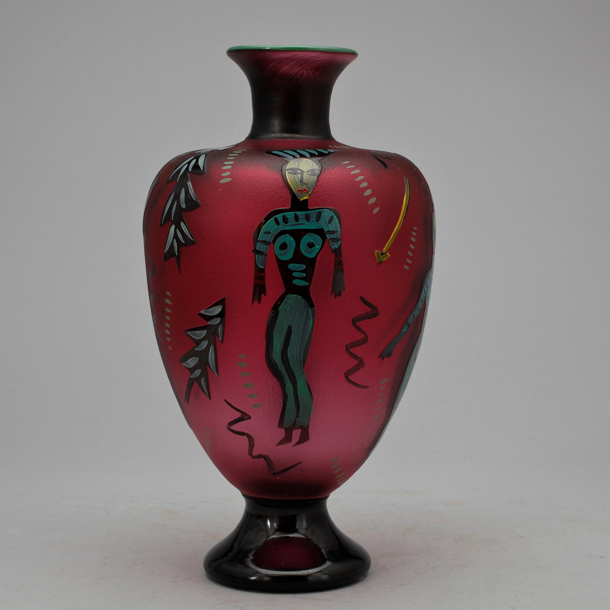 VAS, glas, Ulrica Hydman-Vallien, Kosta Boda.