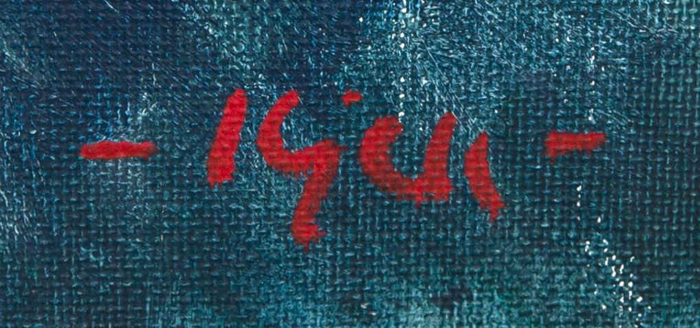 Kjell Leander-Engström, oil on canvas signed.