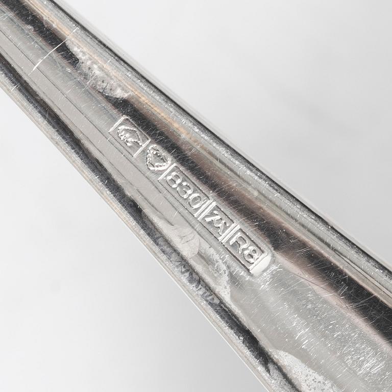 A Finnish silver cutlery set, 'Viktoria', including mark of Kultasepät Salovaara, Turku 1994 (40 pieces).