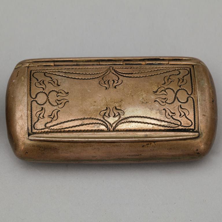 DOSOR, 7 stycken, silver, bland annat Sverige, 1800/1900-tal. Total vikt ca 324 gram.