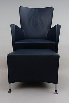 FÅTÖLJ MED FOTPALL, "Windy", Gijs Papavoine, Montis Holland.