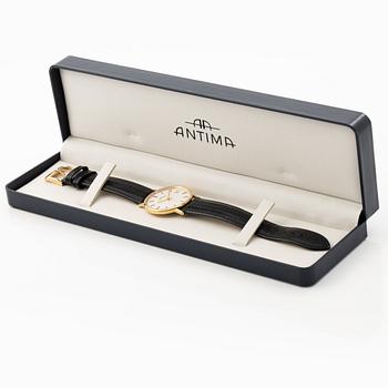 Antima, wristwatch, 33.5 mm, 18K gold.