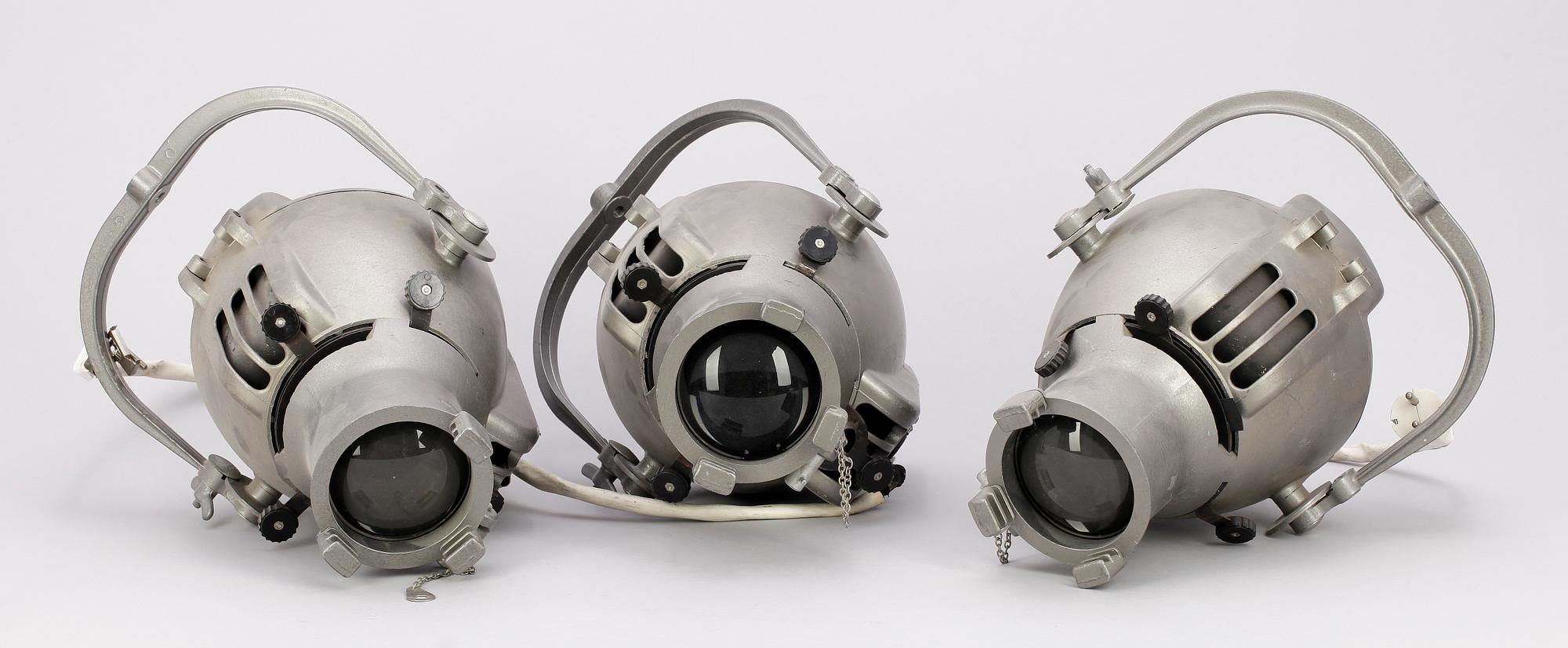 FOTOLAMPOR, 3 st, industri, Strand Electric, England, 1900-tal.