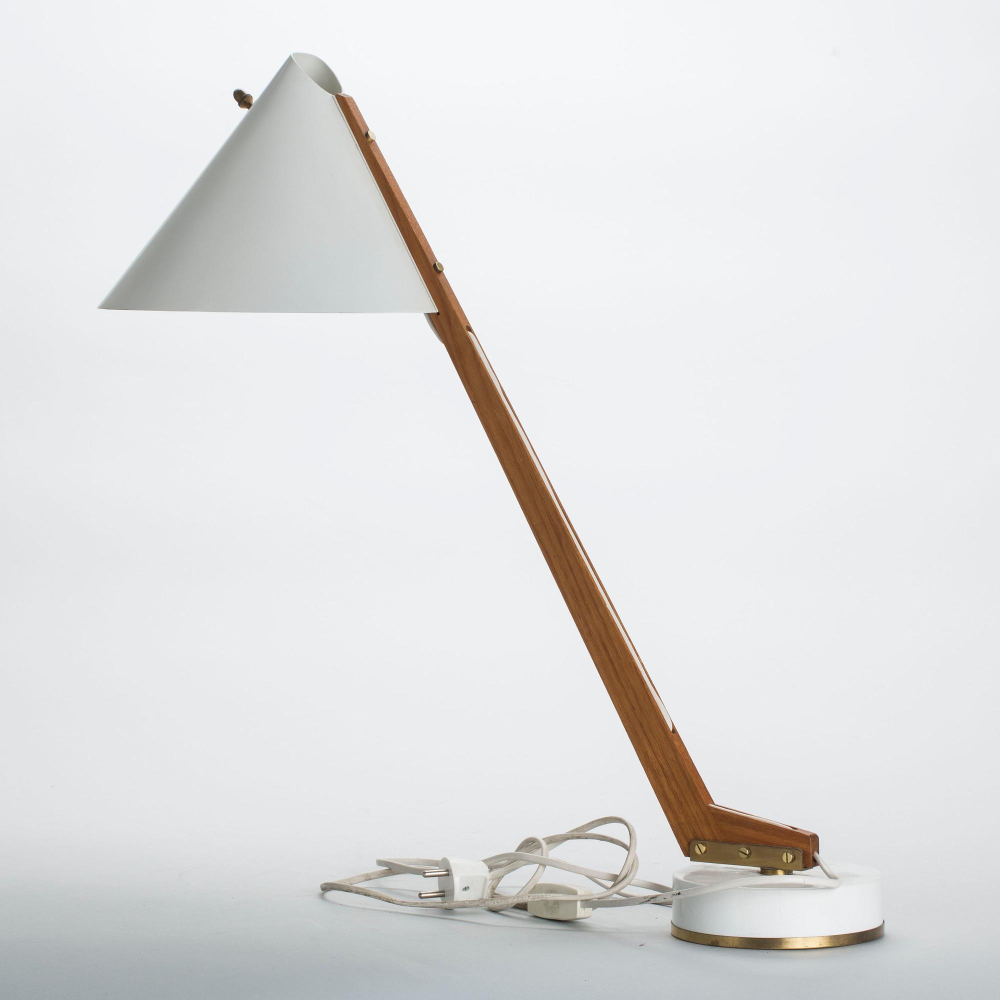 SKRIVBORDSLAMPA, Hans Agne Jakobsson, Markaryd, 1950-tal.