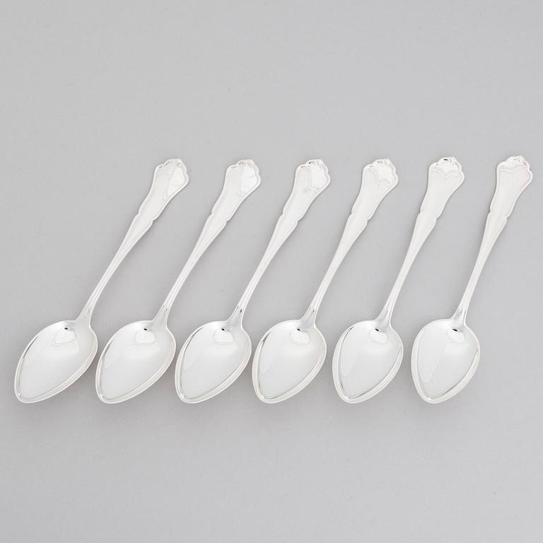 BESTICKUPPSÄTTNING, 50 delar, silver, "Chippendale", Kultakeskus, Tavastehus 1938-1977.