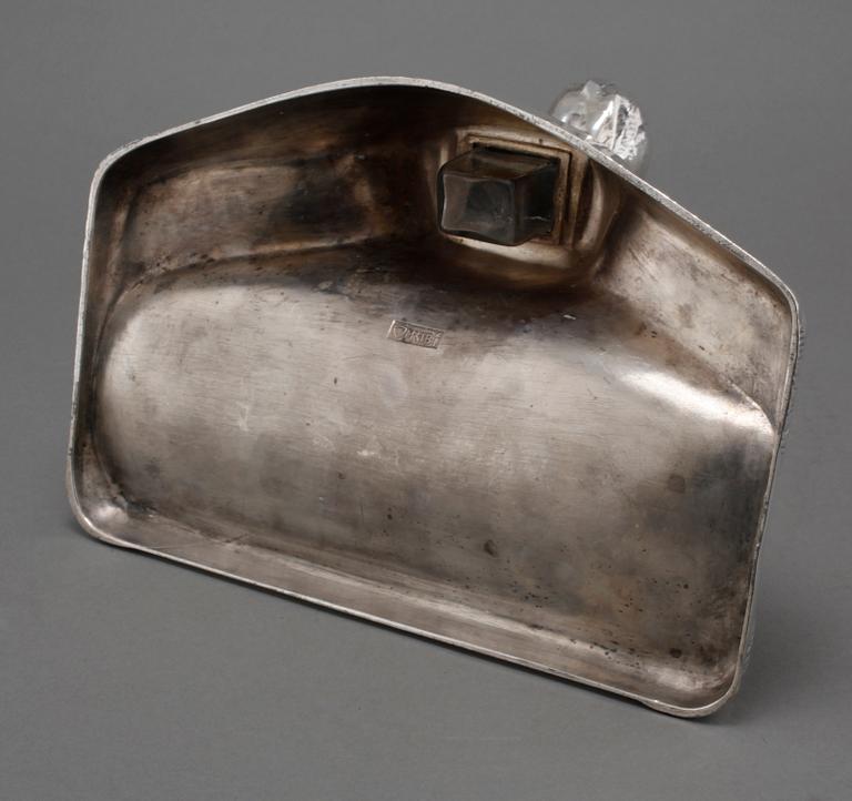 SKRIVBORSUPPSATS, nysilver, Madsen & T. Baagøe (M & TB), jugend, 1900-talets början.