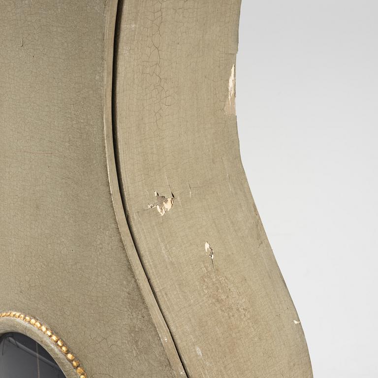 A rococo long case clock, Sweden, second half of the 18th century.