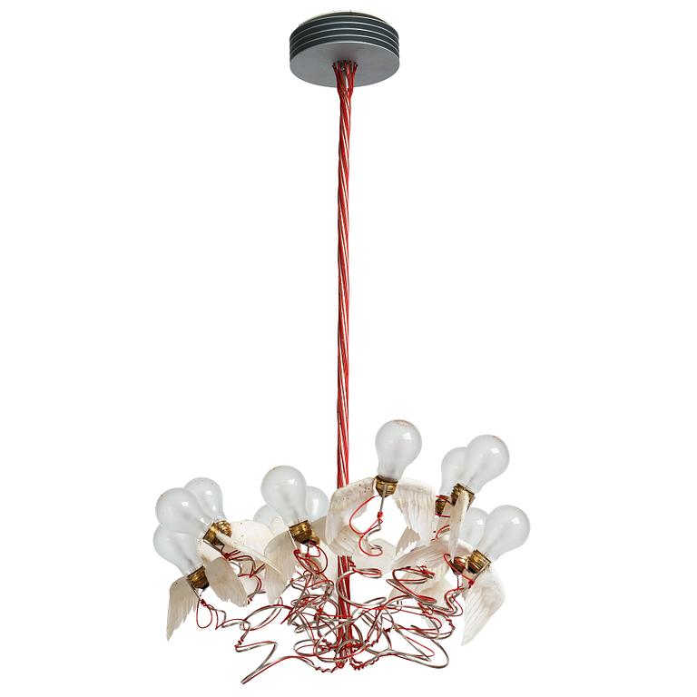 Ingo Maurer, a "Birdie" ceiling lamp, Studio Ingo Maurer 21st century.