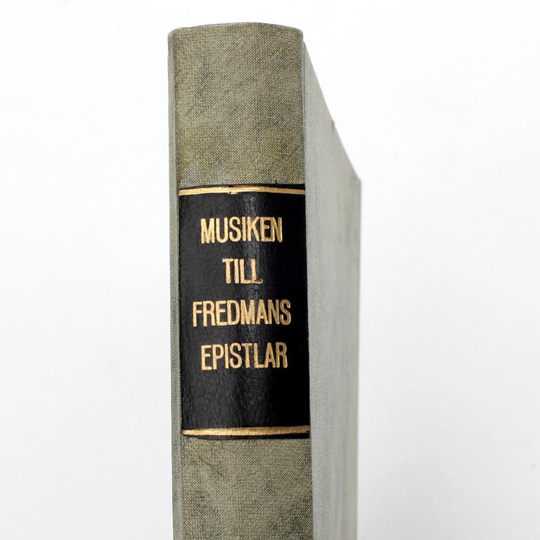 BOK, "Musiken till Fredmans Epistlar", Tryckt hos S.Rumstedt, Stockholm, 1816.