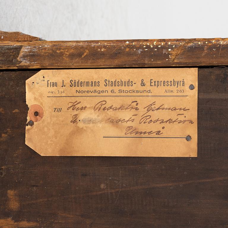 Corner cabinet, folk art, dated 1795.