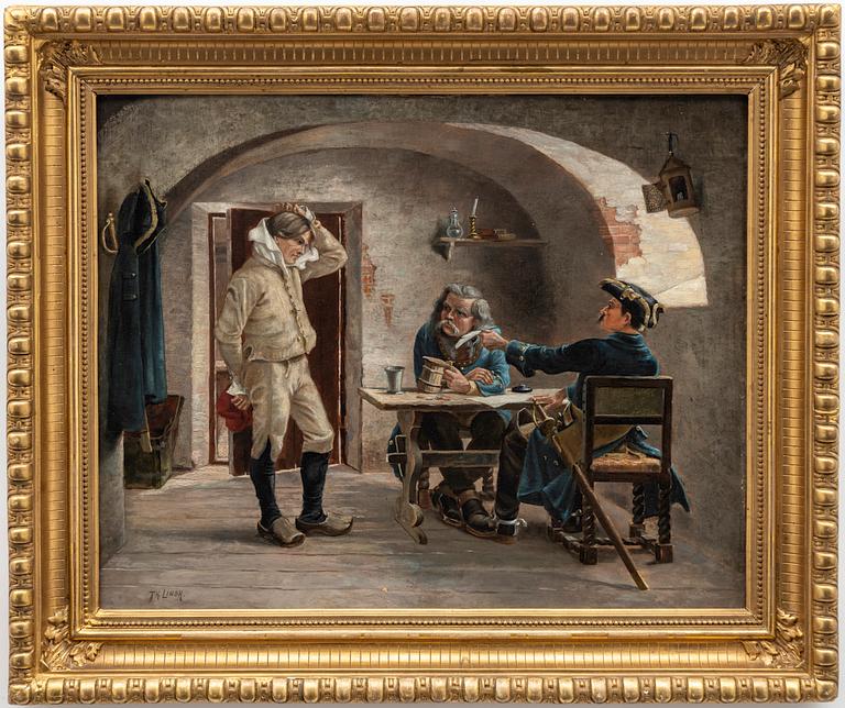 Gustaf Cederström, copy after, The Muster.