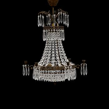 LJUSKRONA, gustaviansk stil, 1900-talets andra hälft. Höjd 65 cm.